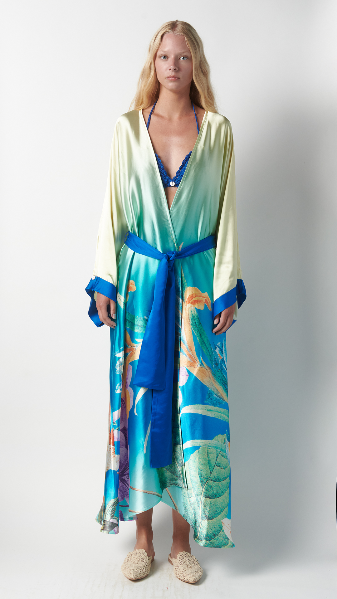 Vestaglia kimono in seta