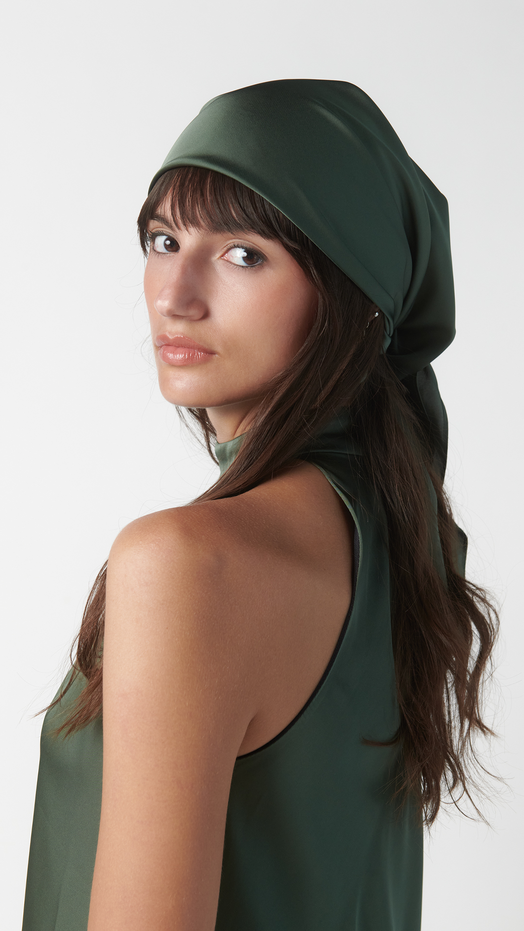 Foulard bandana verde oliva