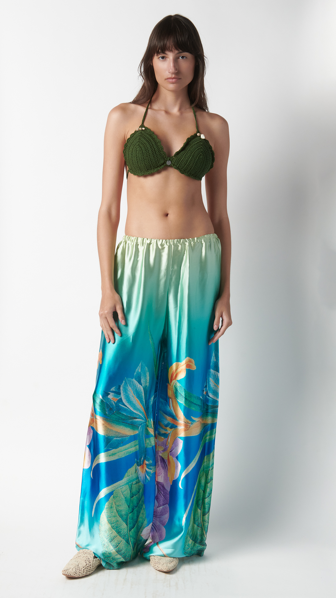 Pantalone pigiama in seta